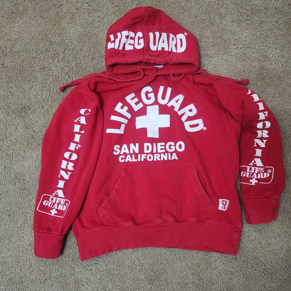 San Diego California Lifeguard Hoodie Adult Small